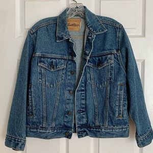 LEVIS Signature SF Trucker Denim Blue Jean Riveted Jacket. Women’s M